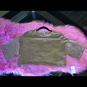 Forever 21 Knit top shirt Rose Gold